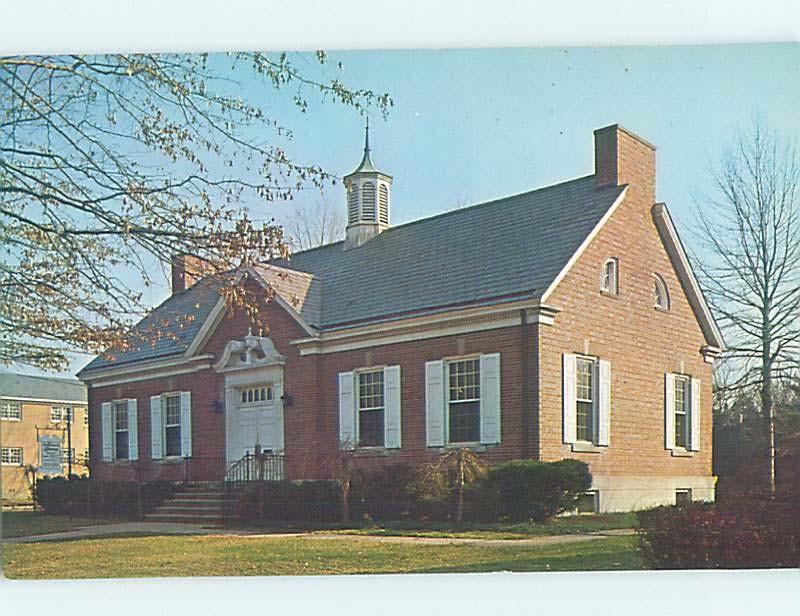 Unused Pre-1980 LIBRARY SCENE Bordentown - Near Hamilton & Trenton NJ d6038-12