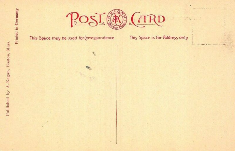 Somerville MA Willow Avenue Toward Broadway Postcard