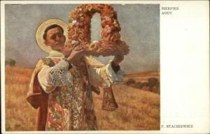 Stachiewicz - Sierpien Aout Clergy Catholic Priest? c1910 Postcard