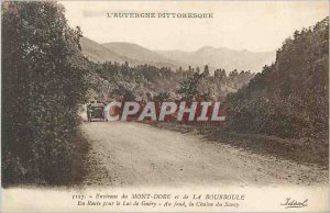 Old Postcard Surroundings Mont Dore and Bourboule En Route to Lake Guery Auve...