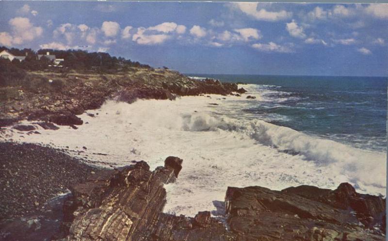 Breakers and Surf along Rugged Atlantic Coast, Maine