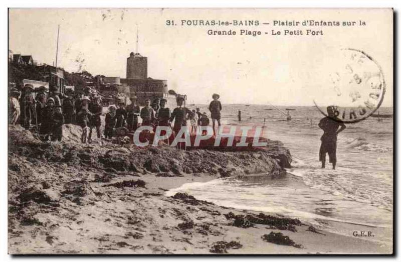 Fouras - baths - Plaisir d & # 39 Children on the Grande Plage - Little Fort ...