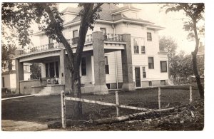 Real Photo, House with Pillars