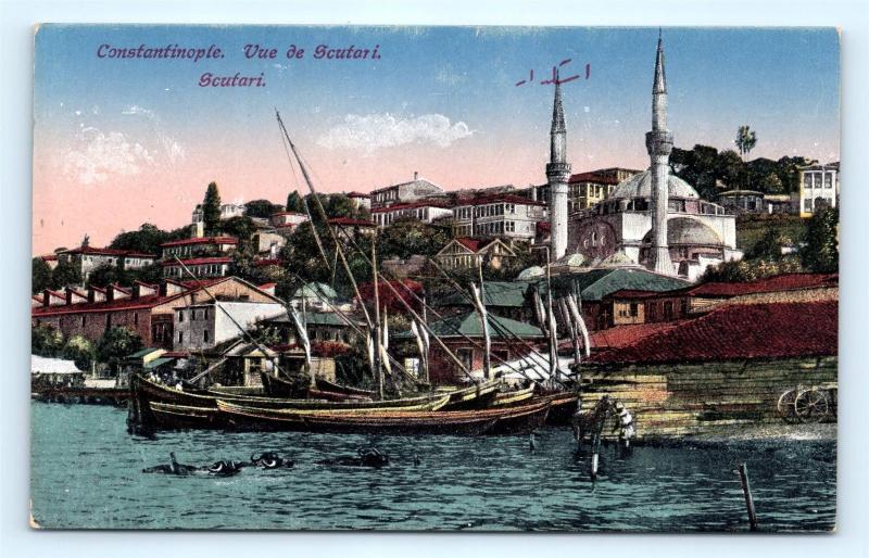 Postcard Turkey Constantinople Vue de Scutari Scutari K10