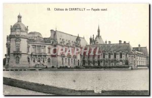 Old Postcard Chantilly Chateau West Facade