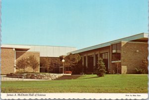 Postcard MI Jackson Community College - James A. McDivitt Hall of Science