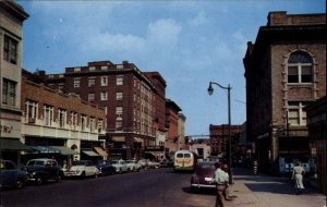 New Britain Connecticut CT Main St. Cars 1950s-60s Postcard