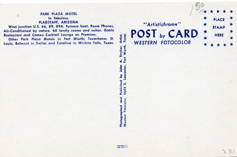 11744 Park Plaza Motel, Route 66, Flagstaff, Arizona