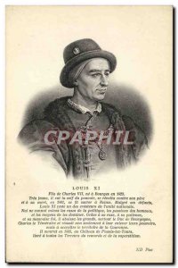 Old Postcard Louis XI Son of Charles VII in Bourges