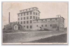 Lyons Kansas Central Kansas Milling Co. Postcard c1909 Postmark