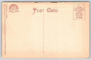 Indianapolis Indiana~Germania Park~Pavilion Shelter~Lamp~Sign~c1910 Postcard