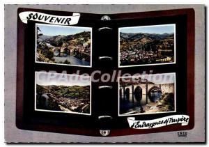 Postcard Old Entraygues sur Truyere Gothic Bridge General view