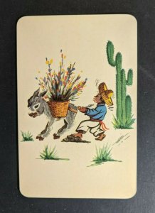 Mint Vintage Typical Mexican View Illustrated Postcard