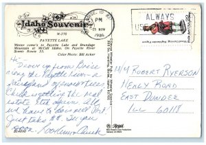 1986 Payette Lake Brundage Mountain Scenic Route McCall Idaho Souvenir Postcard