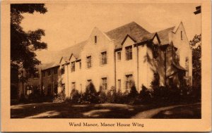 Ward Manor, Manor House Wing Bard College Annandale-on-Hudson NY Postcard V56