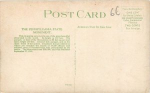 United States Pennsylvania State Monument Gettysburg postcard