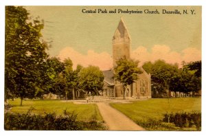 NY - Dansville. Central Park & Presbyterian Church