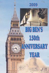 Big Ben London Clock 2009 Anniversary Year Rare Celebration Postcard