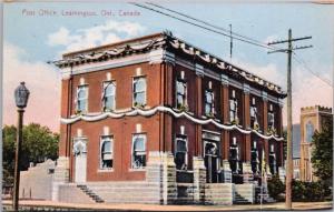 Post Office Leamington ON Ontario Vintage Postcard E30