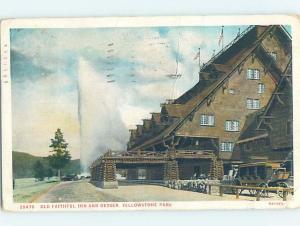 W-Border HOTEL SCENE Yellowstone National Park Wyoming WY B4557