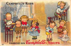 Campbell Soups Kids #1 1909 Advertising Postcard