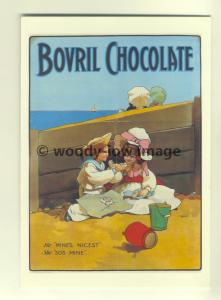 ad3254 - Children enjoying Bovril chocolate - Modern Advert Postcard