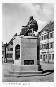 Weil Der Stadt Germany 1955 RPPC Real Photo Postcard Kepler Denkmal Statue