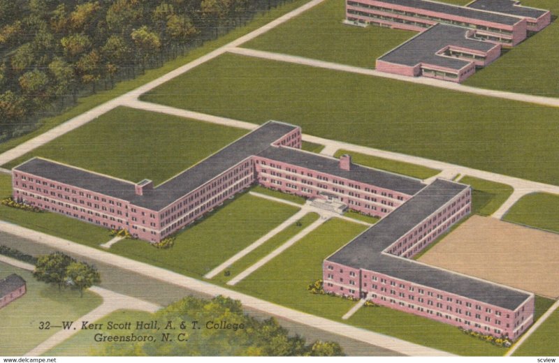 GREENSBORO , North Carolina , 1930-40s ; W. Kerr Scott Hall , A&T College