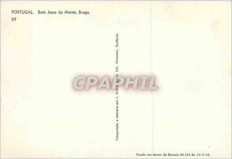 Modern Postcard Portugal Bom Jesus do Monte Braga