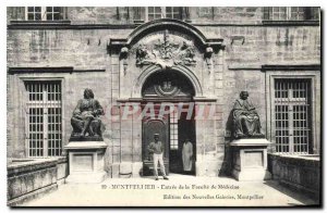 Postcard Old Montpellier Entrance of the Faculty of Medicine