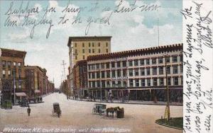 New York Watertown Court Street Looking West 1908 Hardware Store