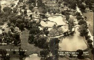 Neosho MO Fish Hatchery Aerial View Real Photo Postcard