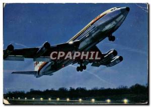 Postcard Modern Jet Aviation Boeing 707B Intercontinental TWA