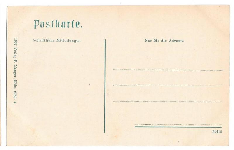 Fountain Koln Germany Cologne Deutscher Ring Vntg Postcard