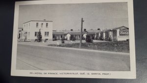 Postcard CAN Quebec Victoriaville Hotel de Farnce Daffis Coca-Cola