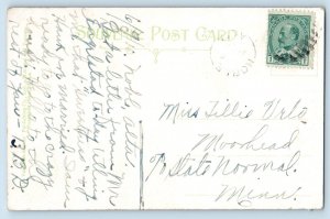 c1906 Banff Alberta AB Canada Vintage Postcard Mount Edith Exterior Night View