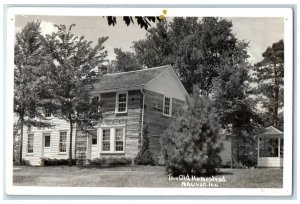 1947 View Of The Old Homestead Nauvoo Illinois IL RPPC Photo Vintage Postcard