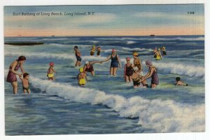 Long Island, N.Y., Surf Bathing at Long Beach