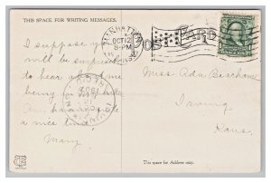 Manhattan Kansas Postcard Eureka Lake c1907 Postmark