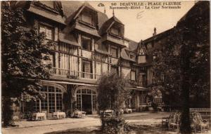 CPA DEAUVILLE - Plage Fleurie - Normandy Hotel - La Cour Normande (515721)