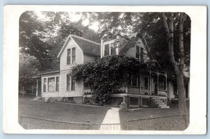 Des Moines Iowa IA Postcard RPPC Photo Victorian House View 1912 Antique Posted