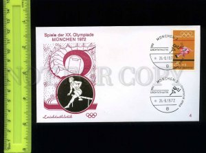 220790 GERMANY 1972 track-and-field athletics Olympic Games Munich 1972 P/COVER