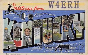 Greetings from, Linen KY , USA Large Letter 1947 