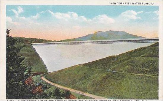 New York Catskill Mountains Olive Bridge Dam Of the Ashokan Reservoir Showing...