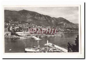 Monaco Postcard Modern L & # 39entree port overlooking MOTNE Carlo (boat)