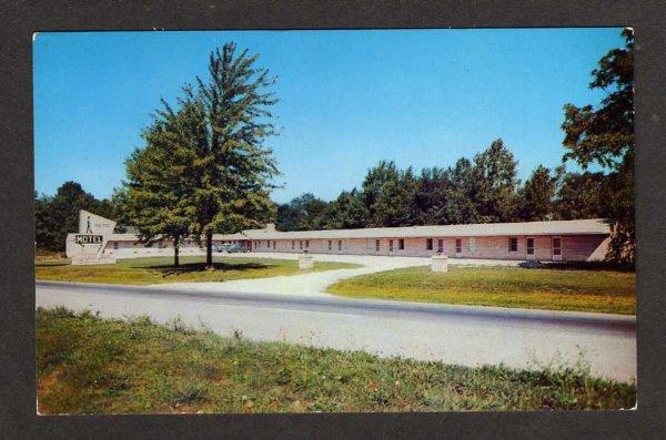 IN View of Walker Motel CLOVERDALE INDIANA Postcard IND