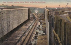 Panama East Chamber Looking NOrth Gatun Locks Panama Canal