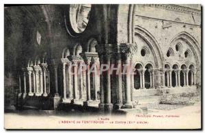 Old Postcard L & # 39abbaye Fontfroide The cloister