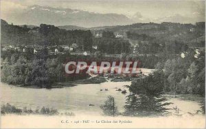 Old Postcard Pau La Chaine des Pyrenees