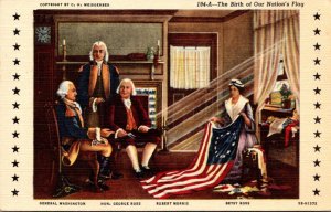 History The Birth Of Our Nation's Flag Curteich